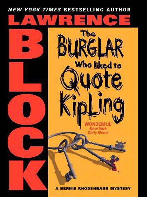 Title details for The Burglar Who Liked to Quote Kipling by Lawrence Block - Wait list